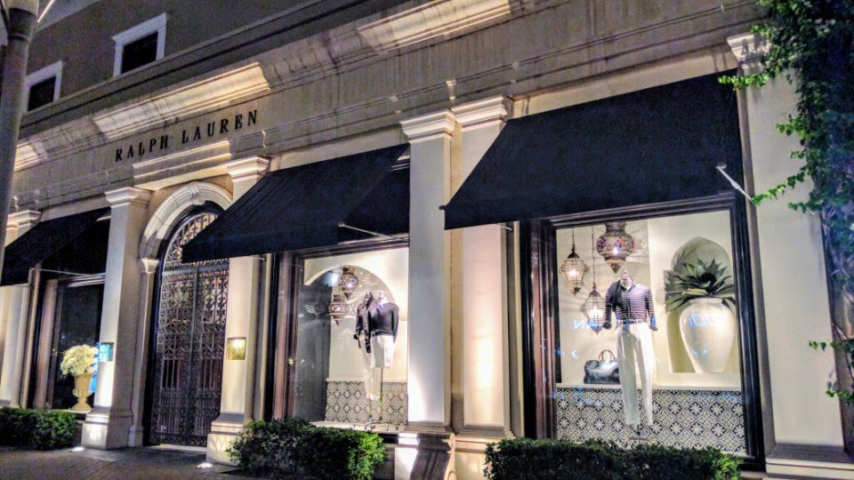 Biltmore Fashion Park Shopping Mall Ralph Lauren Window