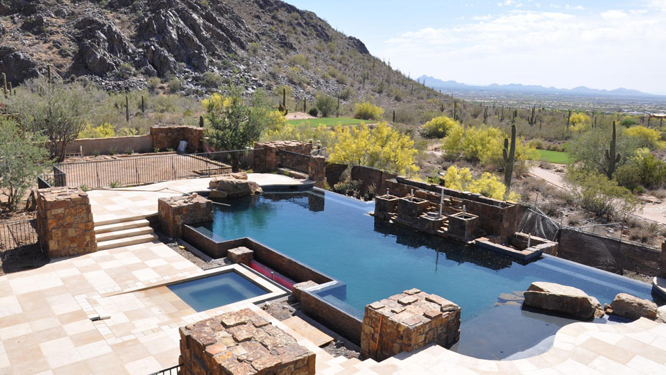 Arizona Biltmore residences offer picturesque views poolside.